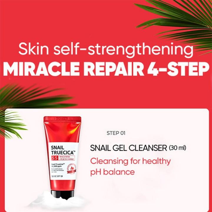 Espuma Limpiadora -  Snail Truecica Miracle Repair Low PH Gel Cleanser